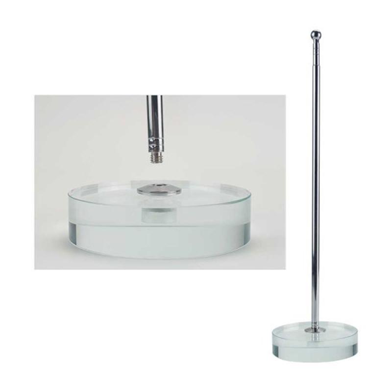 Single Flag Pole Stand With Glass Base